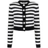 Fluffy stripes cardigan