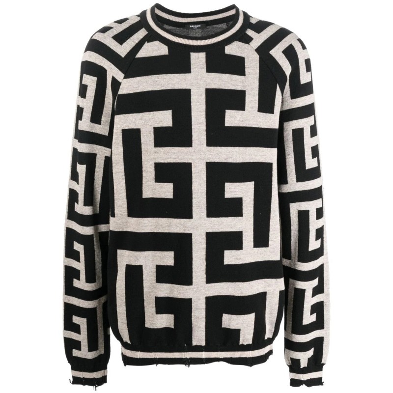 Mega monogram pullover