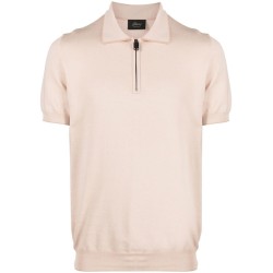 Knit polo with zip