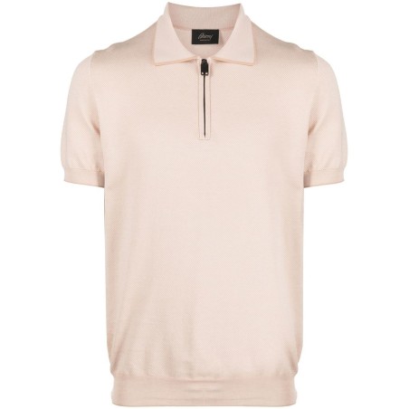 Knit polo with zip