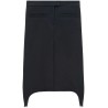 Twill suspenders mini skirt