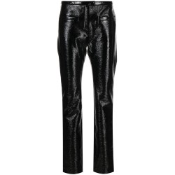 Tube vinyl tailored pants