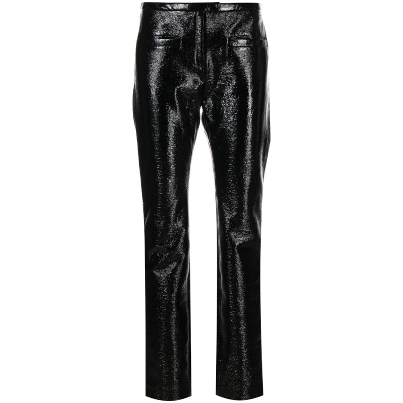 Tube vinyl tailored pants