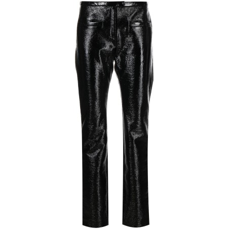 Tube vinyl tailored pants