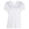 V neck t-shirt with piping