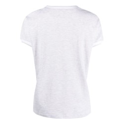 V neck t-shirt with piping