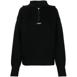 Half-zip boxy sweater