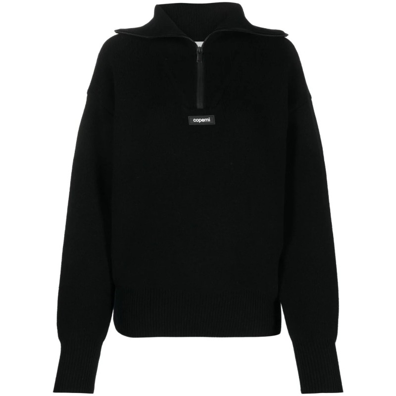 Half-zip boxy sweater