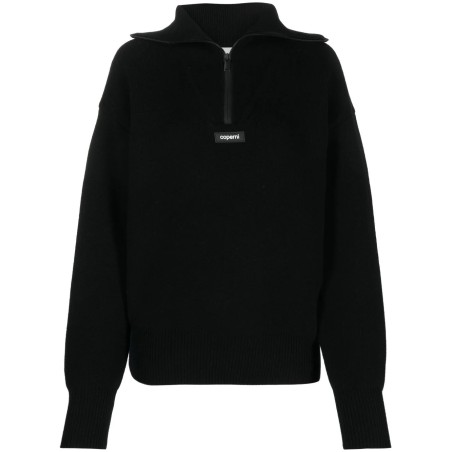 Half-zip boxy sweater