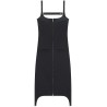 Strap suspenders long dress