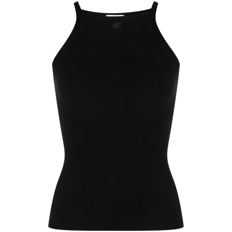 Neckline milano knit tank top