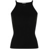 Neckline milano knit tank top