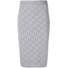 Monogram jacquard knit skirt