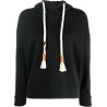 Cotton diagonal hoodie fleece