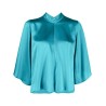 Heavy silk petal sleeves top