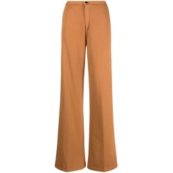 Diagonal fleece wide pants