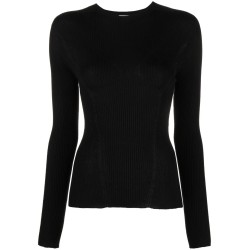 Round neck long sleeve top