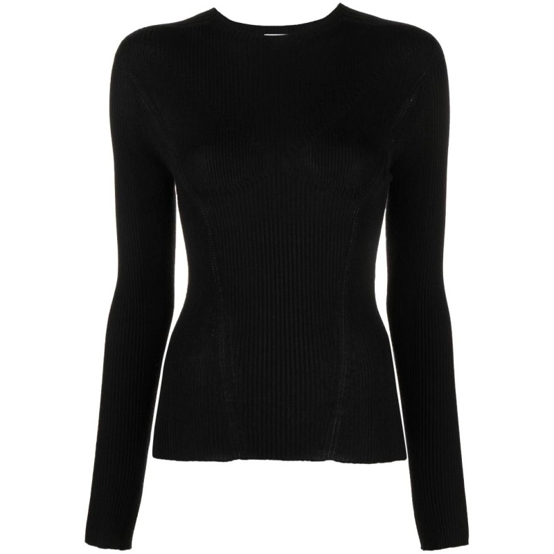 Round neck long sleeve top