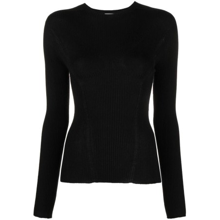 Round neck long sleeve top