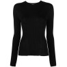 Round neck long sleeve top