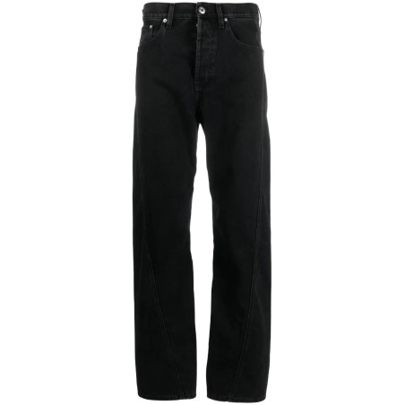 Twisted denim chino trousers