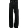 Twisted denim chino trousers