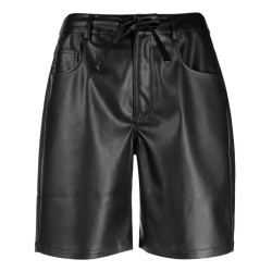 Faux leather shorts