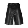 Faux leather shorts