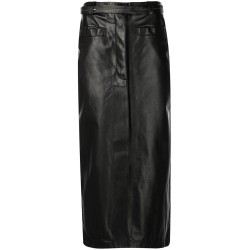 Leather Front Skirt