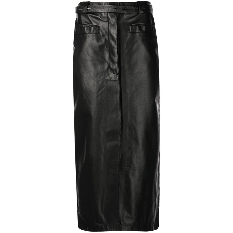 Leather Front Skirt