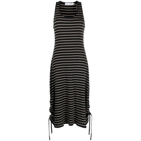 Stripe rib sleeveless dress