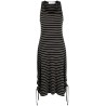 Stripe rib sleeveless dress