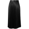 Faux leather pleated skirt