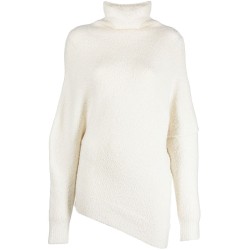 Fuzzy boucle twisted sweater