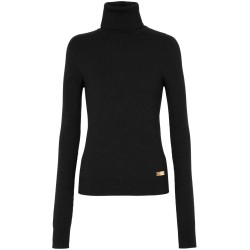 High neck pb wool pullover