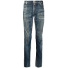 Slim denim stonewash jeans