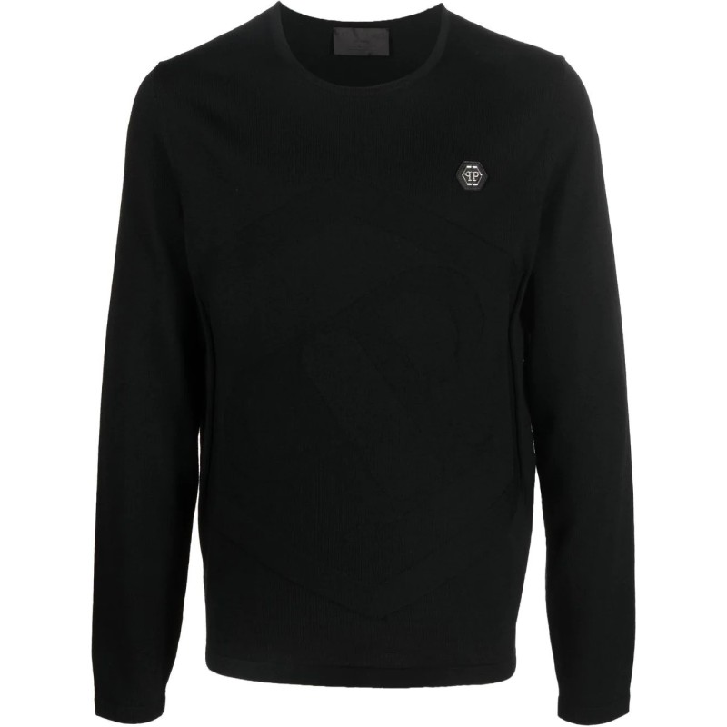 Wool pullover round neck