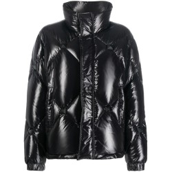 Short puffer jacket nylon