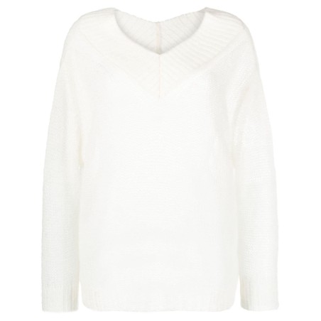 Mohair double v neck sweater