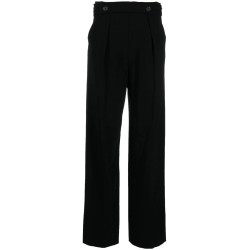 Matte viscose crepe pants