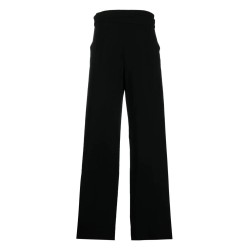 Matte viscose crepe pants