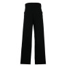 Matte viscose crepe pants