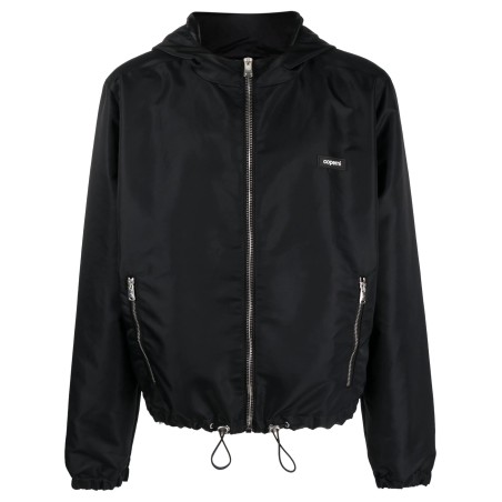 Horn zipped blouson jacket