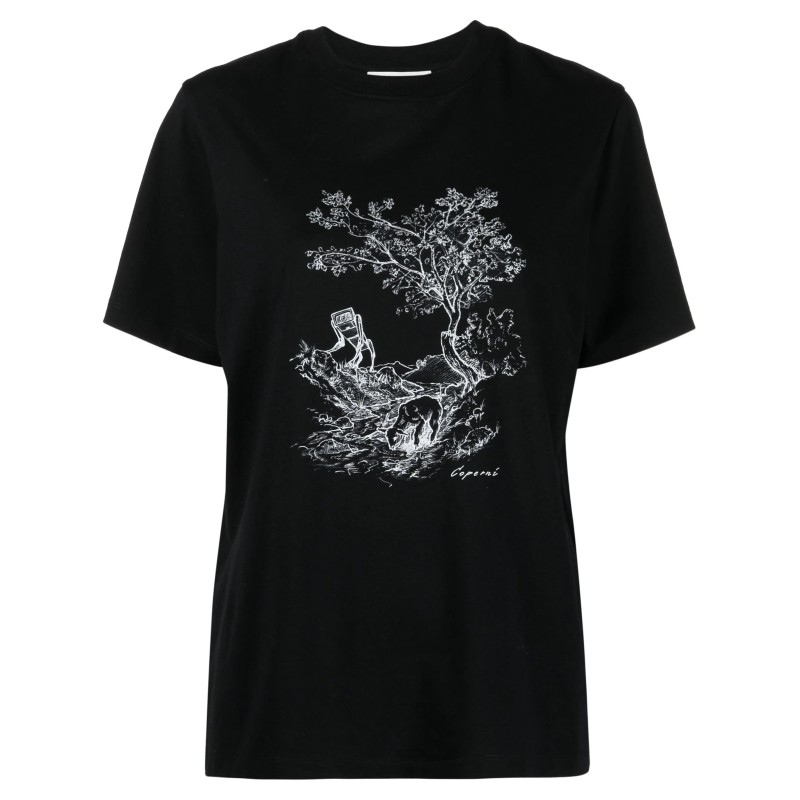 Toile de jouy boxy t-shirt