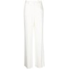 High waist wide leg trousers