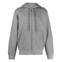 Tonal fox head patch hoodie