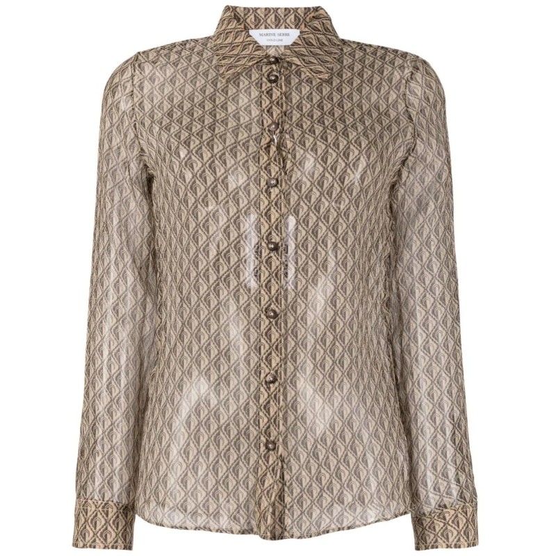 Moon diamant button up blouse