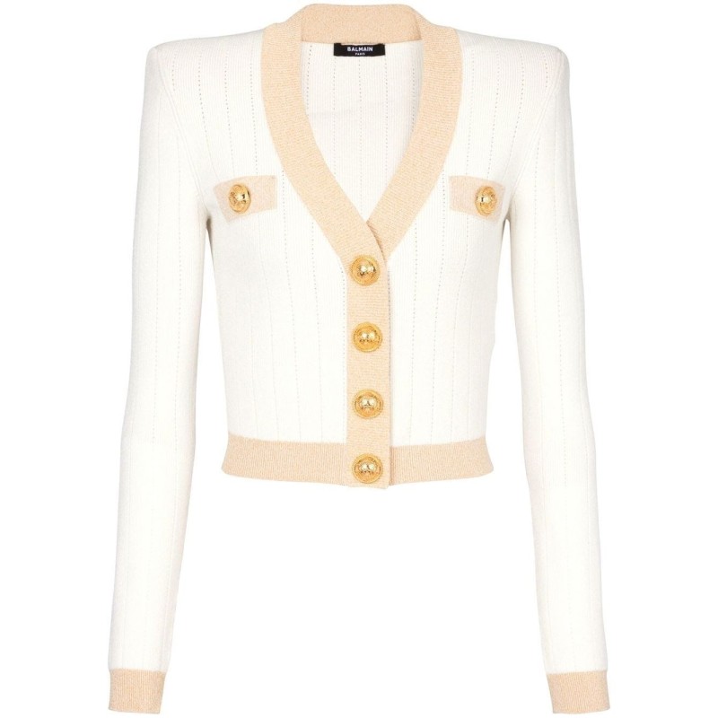 Gold edge buttoned cardigan