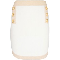 6 btn golden edge knit skirt