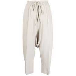 Drawstring cropped pants